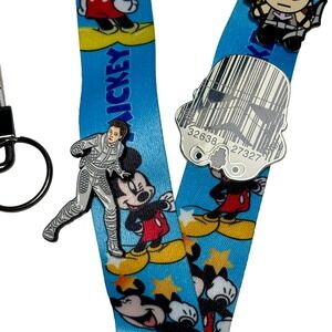 Disney Lanyard + 6 Pins Mickey Mouse Star Wars Princess Leia Stormtrooper